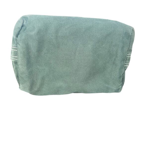 Lands’ End Plaid Canvas Tote Bag Red Green White Holiday Carryall - Picture 4 of 14